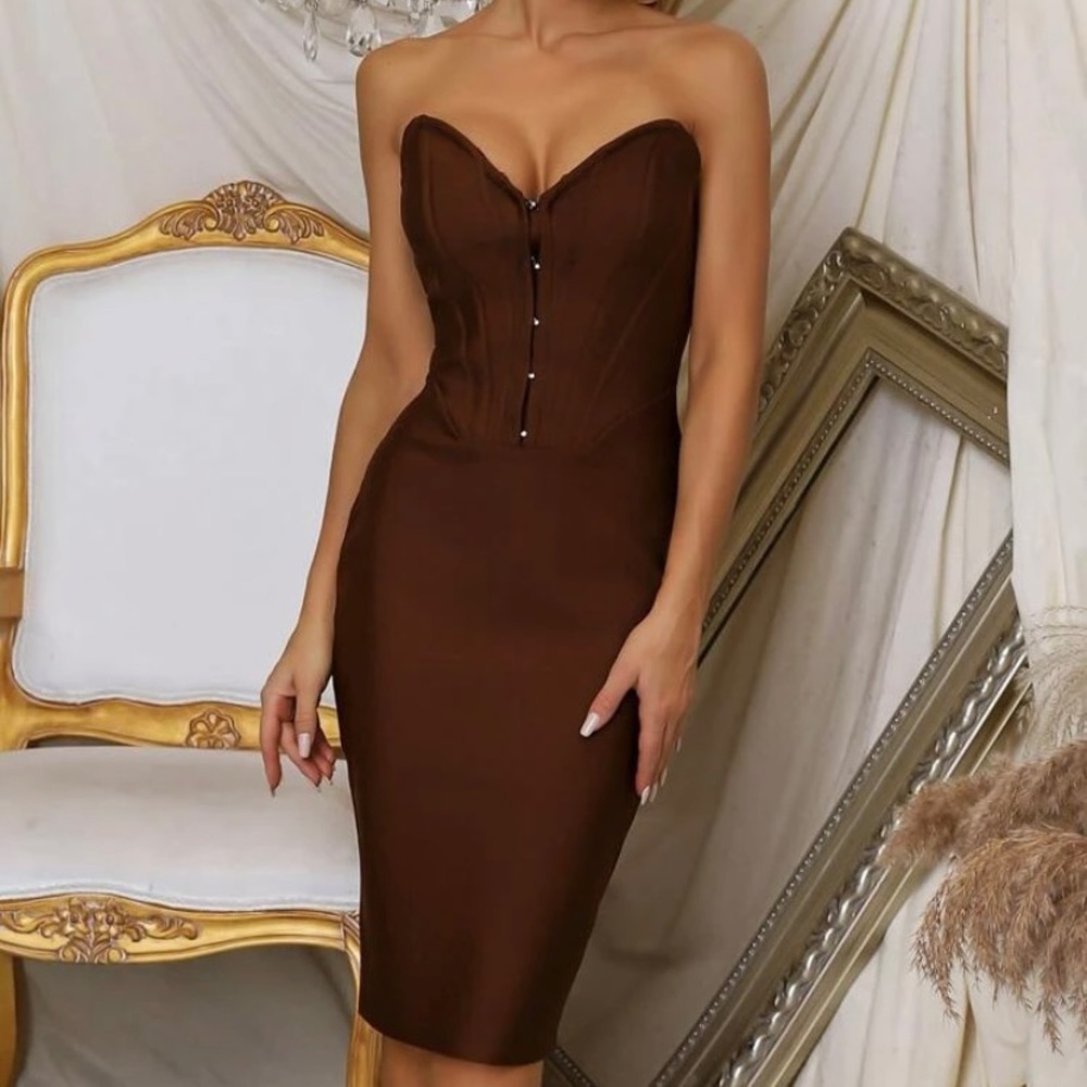 Hook and eye Tube Bodycon Dress